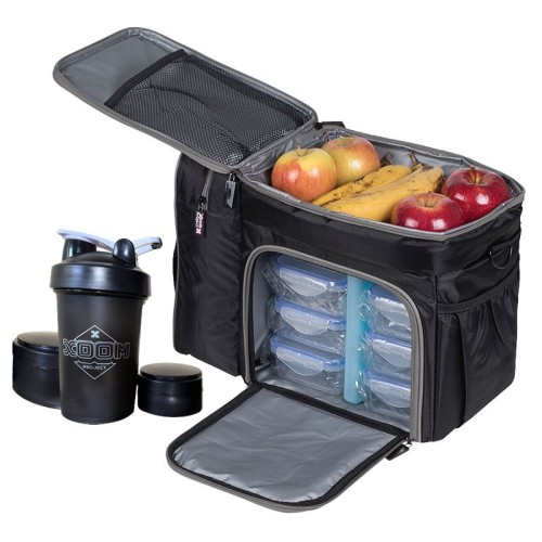 Meal Prep Bag XP6 - Black-Grey