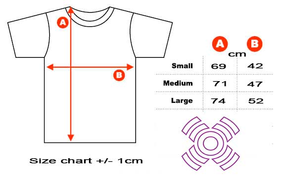 xoom project t-shirt size chart